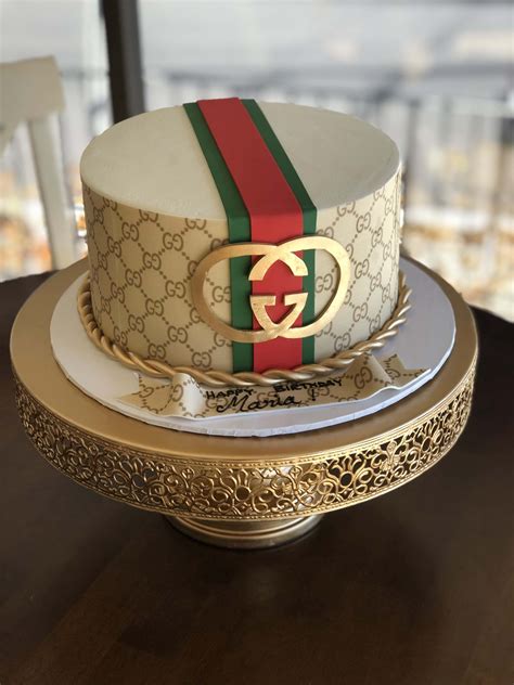 happy birthday Gucci cake